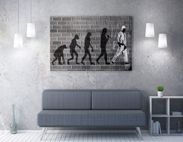 Wallity Lienzo Decorativo Banksy 70 x 100 cm